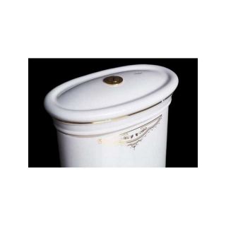 Унитаз напольный Boheme Puro белый/золото 959-G